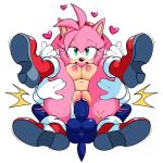  &lt;3 amy_rose anthro balls blue_fur boots breasts butt cel_shading clothing deck_chair_position eulipotyphlan eyelashes female female_on_top footwear fur gloves green_eyes hairband half-closed_eyes hand_on_thigh hedgehog looking_pleasured male male/female mammal nipples on_top open_mouth penetration penis pink_fur pussy sex sonic_(series) sonic_the_hedgehog tears vaginal vaginal_penetration watatanza 