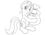  equine female feral friendship_is_magic fur hair horn horse lyra_heartstrings_(mlp) mammal my_little_pony plain_background pony posexe solo unicorn white_background 