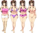  barefoot breasts censored feet highres kanojo_wa_dare_to_demo_sex_suru large_breasts mole mole_on_breast naughty_face nipples nude orcsoft pussy sakurai_erika sanagi_torajiro sanagi_torajirou simple_background smile white_background 