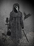  bad_pixiv_id bird highres hood plague_doctor scp-049 scp_foundation solo 