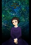  black_hair character_name constellation dress misima1029 parted_lips scp-134 scp_foundation short_hair solo 