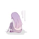  1girl depressed hyuuga_hinata littlebutsmall long_hair naruto purple_hair simple_background sitting solo white_background 