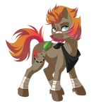 alpha_channel bandage dennybutt equine female feral horse mammal my_little_pony original_character pony scarf solo 