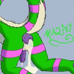  fur green_fur male maliki maliki_zaun penis prolapse purple_penis ruke solo 