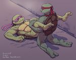  baraqueen biceps brothers donatello_(tmnt) duo gay green_skin incest male mask muscles mutant ninja raphael_(tmnt) reptile scalie sibling teenage_mutant_ninja_turtles turtle 