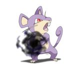  &#28023;&#24066;&#12367;&#12427;&#12414; attack charging feral magic_user mammal mirage_city_car nintendo open_mouth plain_background pok&#233;mon pok&eacute;mon rat rattata red_eyes rodent shadow_ball snout solo standing tongue video_games whiskers 