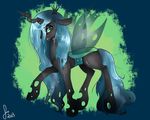  2014 changeling female feral friendship_is_magic hair horn long_hair my_little_pony queen_chrysalis_(mlp) saoiirse solo wings 