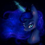  blue_eyes blue_hair equine female feral friendship_is_magic hair horn long_hair mammal my_little_pony princess_luna_(mlp) saoiirse solo unicorn 