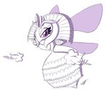  female gloves insect kirby_(series) looking_at_viewer looking_at_viewers monochrome queen_sectonia royalty solo timoteihiv 