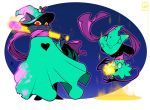  &lt;3 absurd_res anthro baseball_bat caprine cat cosplay crossover deltarune duo eyewear feline glasses hi_res mae_(nitw) magic mammal night_in_the_woods ralsei scarf signature walter_sache 