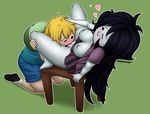  &lt;3 adventure_time areola bat blonde_hair blush breasts cubby_chambers cubbychambers duo female finn_the_human hair human male mammal marceline nipples oral oral_sex pussy sex vampire 