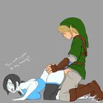  blush breasts female link male penis sex smaller_version_at_the_source straight super_smash_bros text the_legend_of_zelda trno video_games wii_fit wii_fit_trainer 