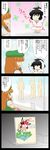  4koma animal_ears bad_id bad_pixiv_id bunny_ears check_translation comic donkey doujinshi hat highres hong_meiling inaba_tewi kaenbyou_rin mizuki_sei multiple_girls paper partially_translated pen touhou translation_request writing yukkuri_shiteitte_ne 