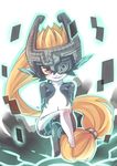  blonde_hair crossed_legs helmet imp long_hair looking_at_viewer midna red_eyes smile solo the_legend_of_zelda the_legend_of_zelda:_twilight_princess very_long_hair yellow_sclera yuuki_(yuyuki000) 