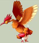  avian beak bird duo fearow nintendo plain_background pok&#233;mon pok&eacute;mon spacesmilodon spearow standing talons video_games wings 