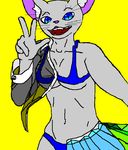  bikini cat feline hands invalid_color invalid_tag mammal oekaki simple_background swimsuit teeth translucent transparent_clothing 