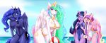  absurd_res anthro anthrofied ball beach_ball big_breasts bikini blue_eyes blue_fur blue_hair blush breasts cleavage clothed clothing crown cutie_mark equine feathers female friendship_is_magic fur grope group hair hi_res horn long_hair looking_at_viewer mammal mleonheart multi-colored_hair my_little_pony navel one-piece_swimsuit open_mouth pink_fur pink_hair princess_cadance_(mlp) princess_celestia_(mlp) princess_luna_(mlp) purple_eyes purple_fur purple_hair royalty skimpy sling_bikini smile swimsuit teal_eyes tiara twilight_sparkle_(mlp) white_fur winged_unicorn wings 