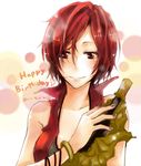  abe_toshi bad_id bad_pixiv_id bottle brown_eyes brown_hair meiko nail_polish purple_nails short_hair smile solo vocaloid 