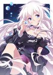  blue_eyes bubble choker highres holding ia_(vocaloid) long_hair marble silver_hair solo u35 vocaloid 