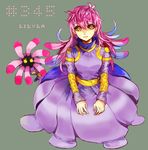  bad_id bad_pixiv_id black_sclera dress dual_persona gen_3_pokemon juliet_sleeves lileep long_sleeves personification pink_hair pokemon pokemon_(game) pokemon_rse puffy_sleeves sakaumi yellow_eyes 