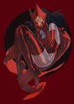  black_hair bodysuit boots cape circle covering_face crying fetal_position full_body gloves highleg highleg_leotard legs_folded leotard long_hair marvel mask plantar_flexion realistic red_leotard scarlet_witch shiny shiny_clothes shishio simple_background solo tears thigh_boots thighhighs wanda_maximoff 