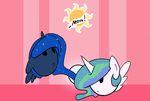  animated blob blue_hair darkflame75 english_text equine female friendship_is_magic hair horn jumping long_hair mammal moon multi-colored_hair my_little_pony princess_celestia_(mlp) princess_luna_(mlp) sibling sisters sparkles sun text winged_unicorn wings 