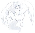  absurd_res ambris anthro anthrofied breasts equine female friendship_is_magic hair hi_res horn looking_at_viewer mammal monochrome my_little_pony nipples nude plain_background princess_celestia_(mlp) pussy solo spread_legs spreading white_background winged_unicorn wings 