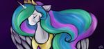  crying equine female feral friendship_is_magic horn horse hybridance mammal my_little_pony pony princess_celestia_(mlp) sad solo tears winged_unicorn wings 