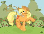  applejack_(mlp) equine female feral friendship_is_magic hat horse hybridance lasso mammal my_little_pony pony solo 