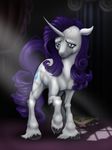  equine female feral friendship_is_magic horn horse mammal mekamaned my_little_pony pony rarity_(mlp) sad solo tears unicorn 