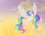  equine female feral friendship_is_magic horn horse hybridance mammal my_little_pony pony princess_celestia_(mlp) solo winged_unicorn wings 