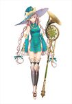  :d aqua_dress armor bare_shoulders black_legwear blush boots bow breasts brown_hair china_dress chinese_clothes covered_navel crossed_legs detached_sleeves dress drill_hair frilled_legwear frilled_sleeves frills full_body green_dress hair_ribbon halterneck hat hat_bow holding horn_(instrument) impossible_clothes jpeg_artifacts lace lace-trimmed_thighhighs long_hair long_legs long_pointy_ears long_sleeves looking_at_viewer low_twintails official_art open_mouth pointy_ears polearm purple_eyes ribbon rinna_mayfield rod scrunchie shining_(series) shining_resonance short_dress side_slit sidelocks simple_background sleeveless sleeveless_dress sleeves_past_wrists small_breasts smile solo staff standing tanaka_takayuki taut_clothes taut_dress thigh_boots thighhighs turtleneck twin_drills twintails very_long_hair weapon white_background wide_sleeves witch_hat 