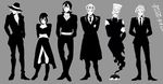  5boys cannolo_murolo coco_jumbo formal giorno_giovanna guido_mista jean_pierre_polnareff jojo_no_kimyou_na_bouken multiple_boys necktie ni-si_(nisi_kun) pannacotta_fugo purple_haze_feedback sheila_e suit vento_aureo 