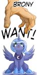  cute disembodied_hand english_text equine female feral friendship_is_magic hattonslayden horn horse mammal my_little_pony pony princess_luna_(mlp) text winged_unicorn wings young 