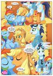  applejack_(mlp) bisexual blonde_hair blue_fur blue_hair comic cunnilingus cutie_mark dialog english_text equestria_untamed equine erection eyes_closed eyewear female friendship_is_magic from_behind fur goggles green_eyes group group_sex hair happy horse horsecock kissing male mammal multi-colored_hair my_little_pony open_mouth oral oral_sex orange_fur pegasus penetration penis pony purple_eyes pussy rainbow_dash_(mlp) rainbowdash sex smile soarin_(mlp) teeth text tongue tongue_out vaginal vaginal_penetration wings wonderbolts_(mlp) 