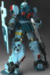  3d gm_(mobile_suit) gm_sniper_ii gun gundam gundam_0080 mecha rifle shield sniper_rifle weapon 