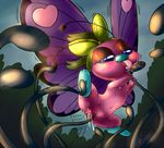  blush bow butterfly butterfree female furnut half-closed_eyes insect insertion licking navel nintendo outside penetration pok&#233;mon pok&eacute;mon pussy pussy_juice saliva tentacles tongue tongue_out vaginal vaginal_insertion vaginal_penetration video_games 