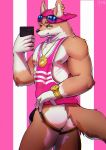  2018 absurd_res anthro biceps black_nose canine clothing dkqksms1004 ear_piercing fur hi_res male mammal muscular muscular_male nipple_piercing nipples pecs piercing solo 