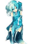  :o adapted_costume alternate_hairstyle aqua_eyes aqua_hair bangs bare_shoulders between_legs black_legwear blue_dress blue_eyes blue_hair blurry braid breasts china_dress chinese_clothes detached_sleeves digital_dissolve dress ene_(kagerou_project) facial_mark flower hair_between_eyes hair_ribbon headphones highres kagerou_project long_hair looking_at_viewer medium_breasts missing_limb nanase09rr outstretched_hand pelvic_curtain ribbon simple_background sleeves_past_fingers sleeves_past_wrists solo thighhighs v-shaped_eyebrows white_background white_flower 