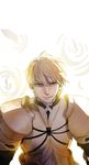  armor blonde_hair fate/zero fate_(series) gate_of_babylon gilgamesh jisue10 male_focus red_eyes solo 