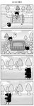  bad_id bad_pixiv_id bow bridge check_translation comic detached_sleeves doubutsu_no_mori doujinshi eating food fruit greyscale hair_bow hair_tubes hakurei_reimu highres mizuki_sei monochrome touhou translated translation_request tree yukkuri_shiteitte_ne 