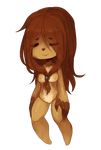  chibi claws cute female hair long_hair nada nude sleeping sloth terupancake 