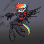  armor brotherhood_of_nod command_and_conquer equine eyewear feathers friendship_is_magic hair horse looking_at_viewer mammal multi-colored_hair my_little_pony nod pegasus pony rainbow_dash_(mlp) rainbow_hair rainbow_tail solo teeth theoretical_chaos wings 