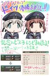  2girls blue_eyes brown_eyes brown_hair clothes_writing face_of_the_people_who_sank_all_their_money_into_the_fx germany grey_hair hase_yu hat highres kantai_collection multiple_girls neckerchief open_mouth parody sailor_hat short_hair soccer style_parody translated world_cup z1_leberecht_maass_(kantai_collection) z3_max_schultz_(kantai_collection) 