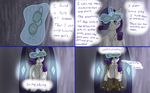  anthrofied blue_eyes broken clothing corset dialog english_text equine eyelashes eyewear female friendship_is_magic gloves glowing goggles hair horn idea inspiration inspired lovingwolf magic mammal mirror my_little_pony outfit rarity_(mlp) solo steampunk text unicorn 