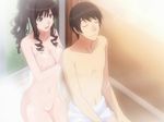  1boy 1girl amagami breasts mixed_bathing morishima_haruka nipples nude pussy screencap tachibana_jun'ichi tachibana_junichi uncensored 