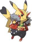  cosplay cosplay_pikachu full_body gen_1_pokemon highres no_humans oomura_yuusuke pikachu pokemon pokemon_(creature) transparent_background 