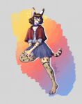 absurd_res anthro big_ears bottomwear clothed clothing collar colored_nails digital_media_(artwork) feet felid feline female fishnet fishnet_legwear fur hair hi_res legwear mammal nails pimstacja pistacja serval simple_background skirt solo spots spotted_body spotted_fur tail