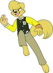 2018 3_toes 4_fingers action_pose alpha_channel anthro barefoot biped bird_dog black_eyes black_mouth black_nose blonde_hair bottomwear brett_macduffy canid canine canis cheek_tuft chokovit_(artist) clothed clothed_anthro clothed_male clothing colored digital_drawing_(artwork) digital_media_(artwork) dog_ears dog_tail domestic_dog facial_tuft feet fingers floppy_ears fluffy fluffy_tail front_view full-length_portrait fur fur_tuft furgonomic_bottomwear furgonomics golden_retriever hair hi_res hunting_dog jacket jock letterman_jacket long_tail looking_aside male male_anthro mammal necktie open_mouth pants pattern_necktie pawpads pink_pawpads pink_tongue portrait pose retriever school_uniform simple_background solo striped_necktie tail tan_bottomwear tan_clothing tan_pants teenager teeth text text_on_clothing text_on_jacket text_on_topwear toes tongue topwear transparent_background tuft uniform white_text yellow_body yellow_ears yellow_fur yellow_tail yellow_tuft young