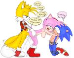  anal anal_penetration balls blush breasts chain cum excito female male nipples penetration penis sega sex sonic_(series) sonic_the_hedgehog sonicharinezumi straight tears text 